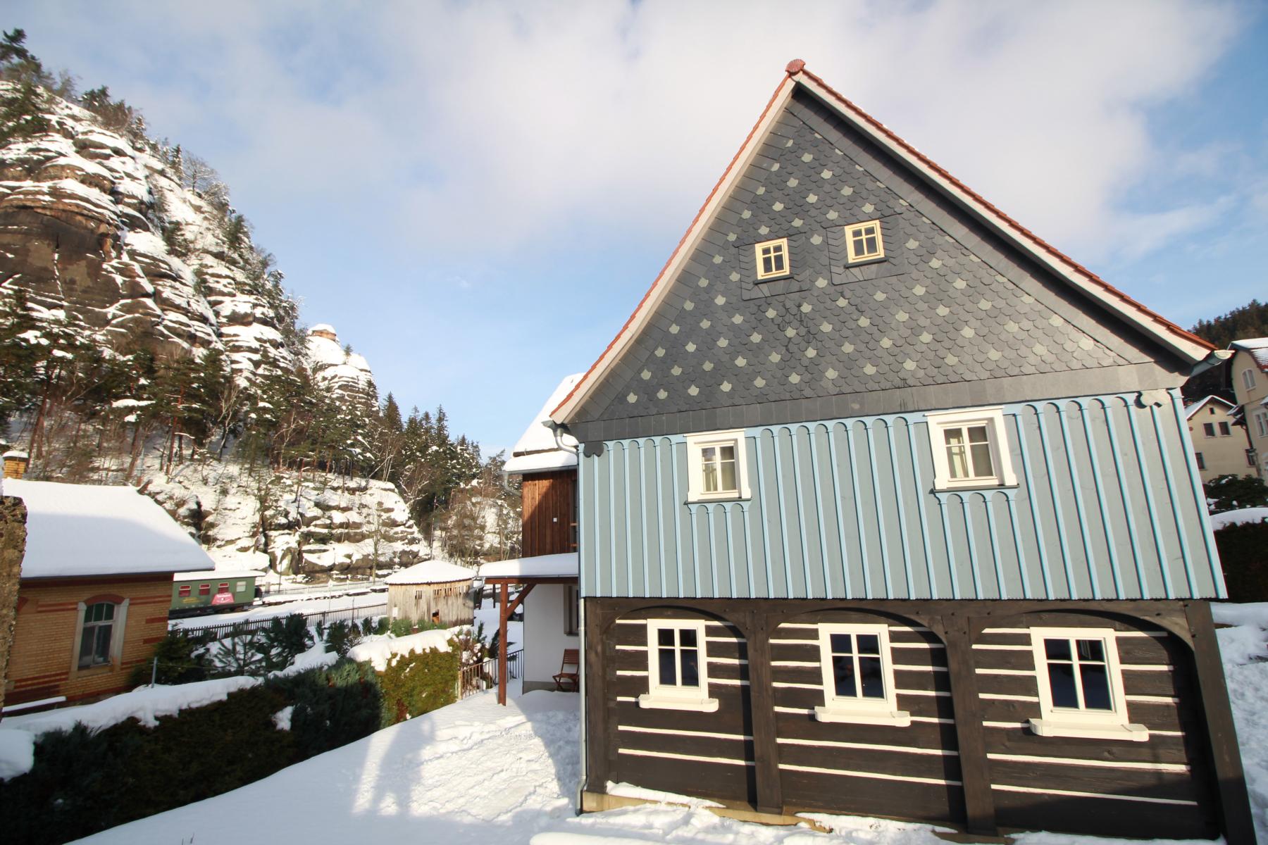Ferienhaus Oybin im Winter